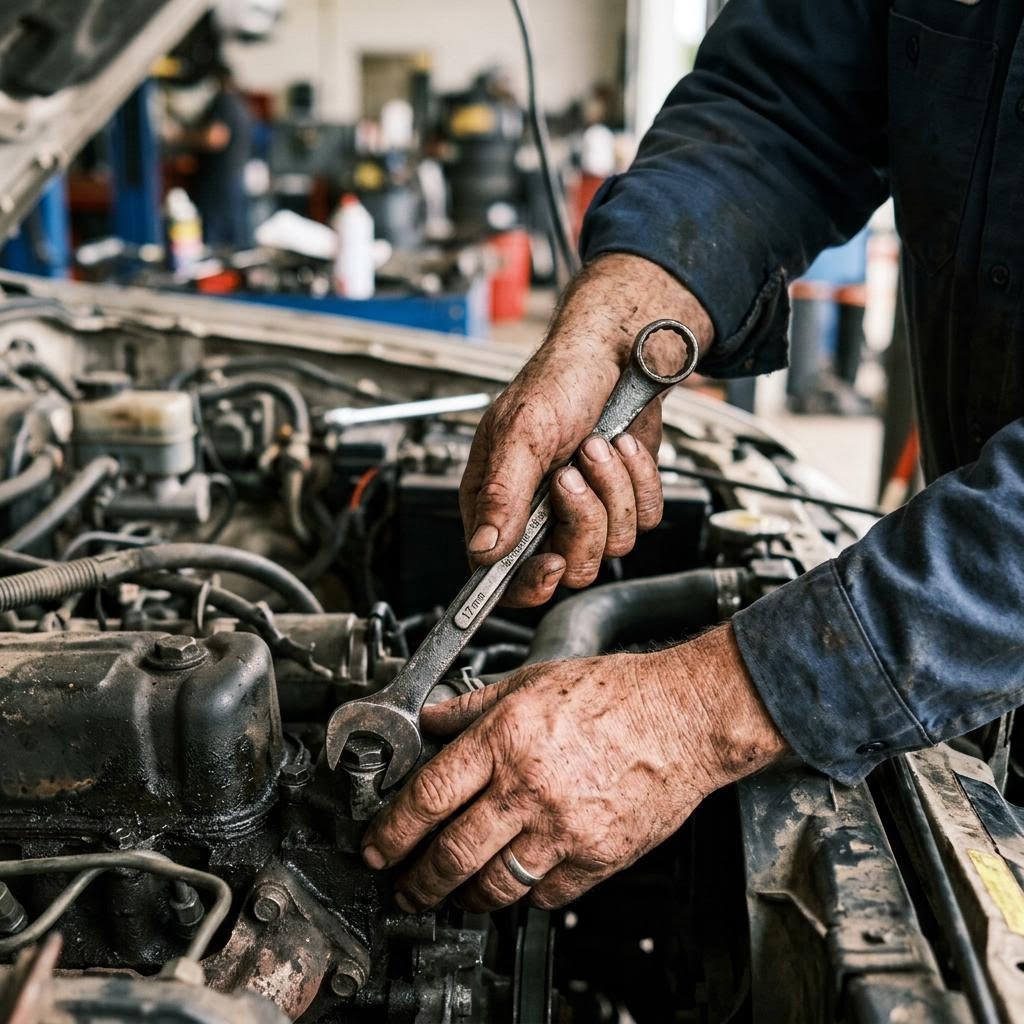 Technician at work